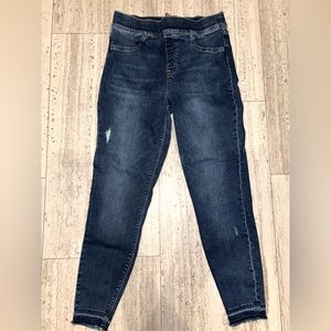 Spanx Distressed Skinny Ankle Jeans